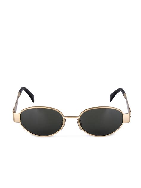 celine sunglasses gold oval|celine sunglasses clearance.